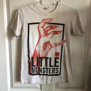 *stained* HAUS OF GAGA little monsters LADY GAGA t-shirt *STAINED* concert merch
